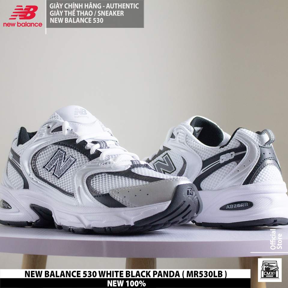Giày New Balance 530 WHITE SILVER BLACK  - REAL AUTHETIC 100%