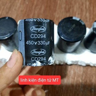 Tụ 450v 330uf hàng tháo máy xác to 3.5cm