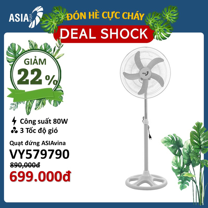 Quạt đứng Asia VY579790 (D20002), 80W