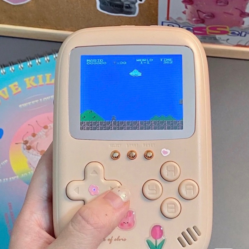 MÁY CHƠI GAME 500in1 KIÊM SẠC DỰ PHÒNG 10.000mAh dễ thương-Đồ Tiêu Dùng