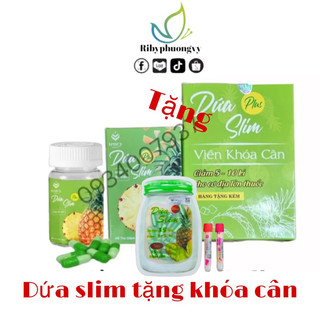 Dứa slim plus giảm cân thải mỡ cho cơ địa lờn khó + khóa cân