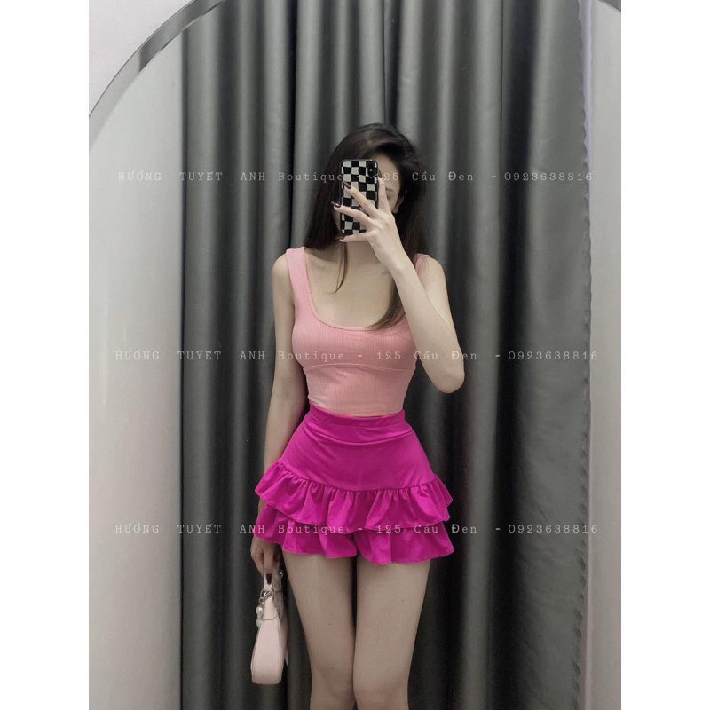 Set 2 dây bảng lớn chân váy bèo tầng