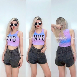 Áo ba lỗ croptop f21 cotton gân nhuyễn - 4135