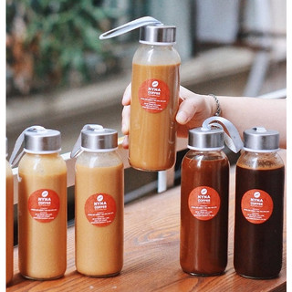 BỘ 8 CHAI THỦY TINH 300ML NẮP DÂY SIÊU TIẾT KIỆM VÀ HÀNG XỊN MISO
