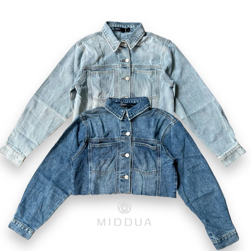 KJ2302 khoác jean crop