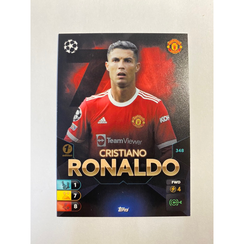 Thẻ Cristiano Ronaldo MUN Topps Total 2021/22 #S196-#S197-#S198-#S199-#S200-#S202