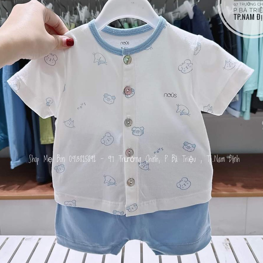 NOUS - Bộ cộc tay cài thẳng NOUS 3m -12m