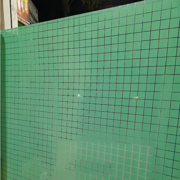 Giấy Dán Kính Kẻ Ô, Decal Dán Kính Trang Trí Chống Nắng, Che Mờ