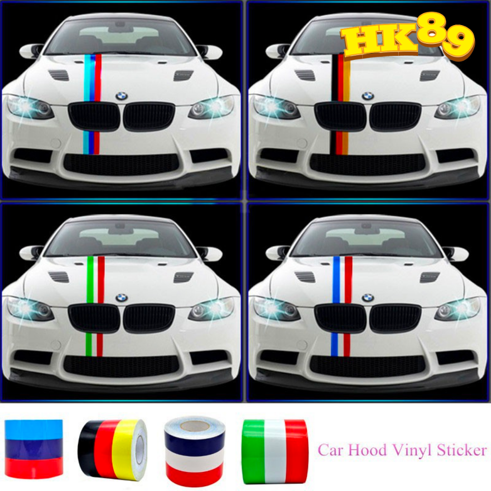 Hình dán xe hơi decal cuộn cờ nước Đức ,Ý, Pháp - Chất liệu vinyl sẵn keo bóc dính