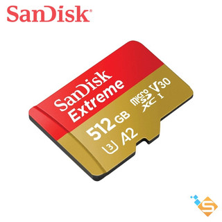 Thẻ nhớ sandisk extreme v30 a2 1tb 512gb 256gb microsdxc v30 a2 190mb/s có adapter - bảo hành chính hãng 5 năm