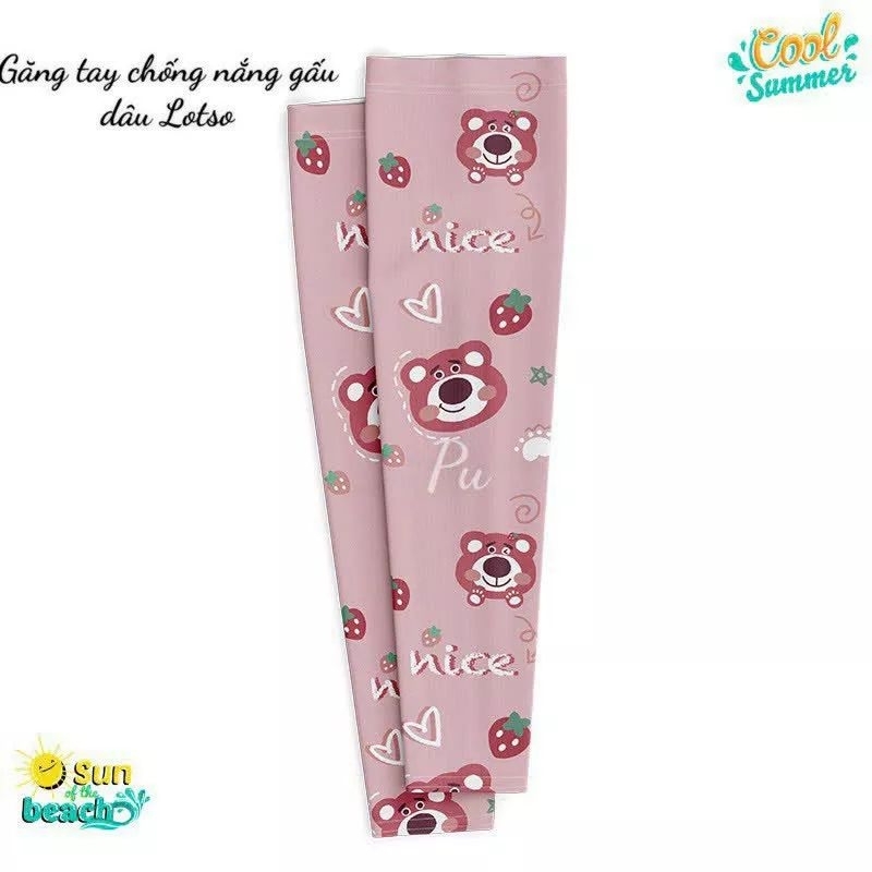 Găng Tay Chống Nắng Gấu Dâu