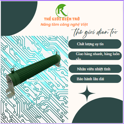 Điện trở xả sư 500w 120 ôm , 150 ôm dùng cho biến tần 2,2kw,3kw,4kw