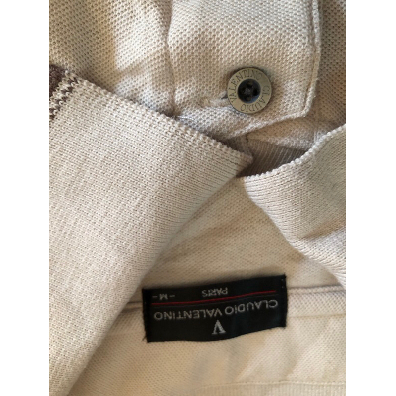 M177.Áo thun nam hiệu Claudio Valentino szM- 2hand