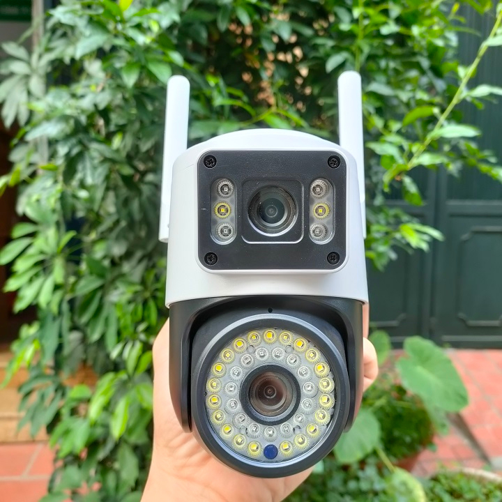 Camera ngoài trời yoosee Ptz 2 mắt 6.0Mpx siêu nét, góc rộng, đàm thoại 2 chiều, ban đêm có màu