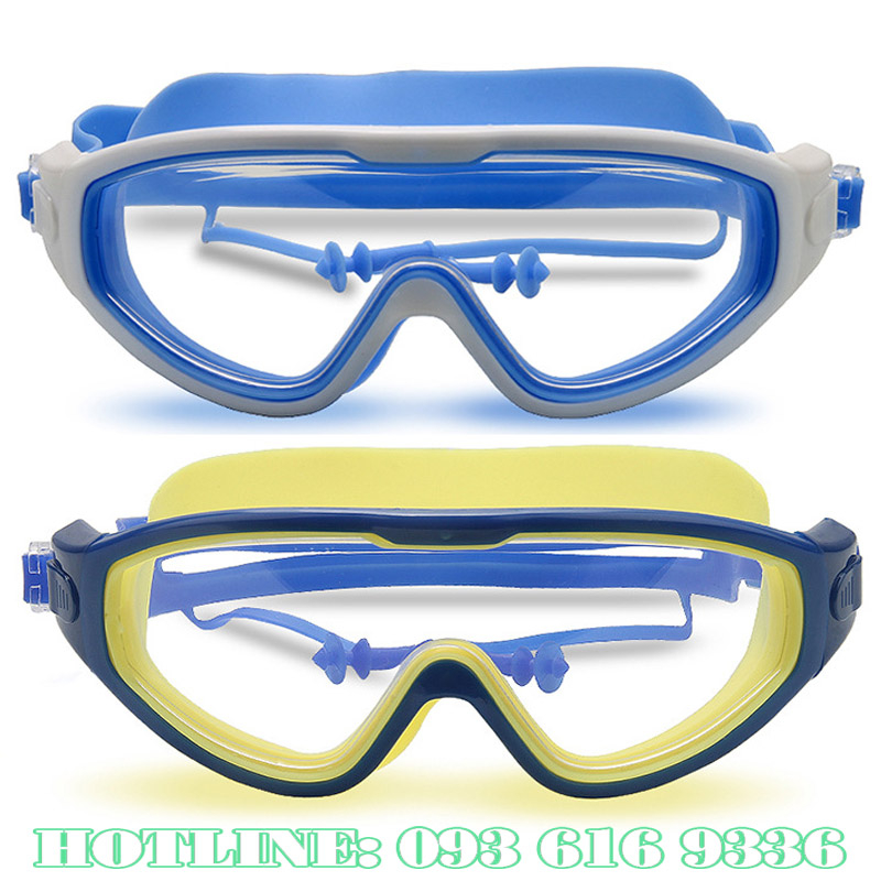 Kính bơi trẻ em và người lớn silicon cao cấp chống nước màu sắc đáng yêu, chống đọng hơi sương