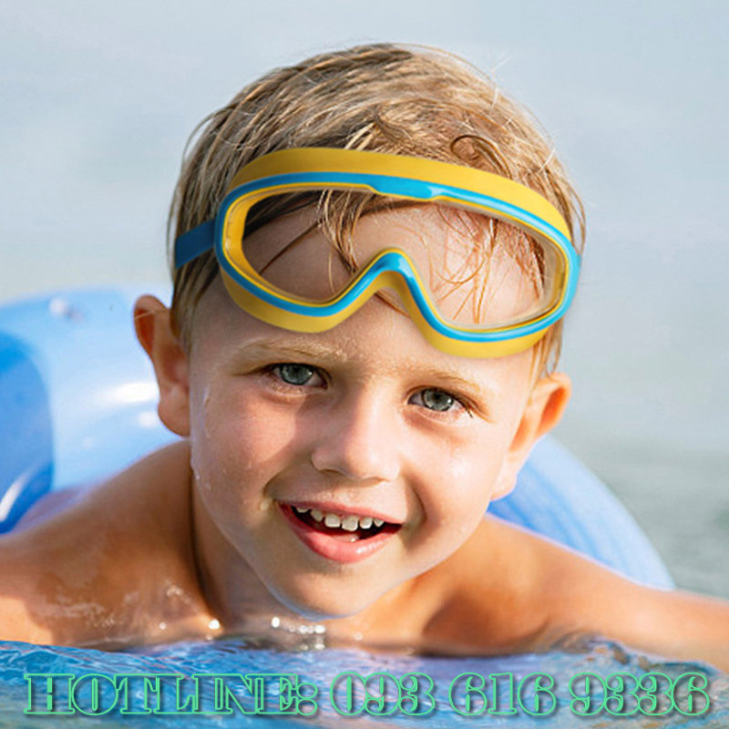 Kính bơi trẻ em và người lớn silicon cao cấp chống nước màu sắc đáng yêu, chống đọng hơi sương