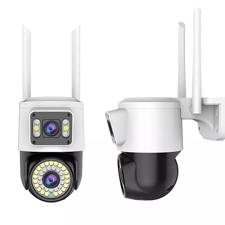 Camera yoosee ngoài trời Ptz 2 mắt 6.0Mpx siêu nét, góc rộng, đàm thoại 2 chiều, ban đêm có màu