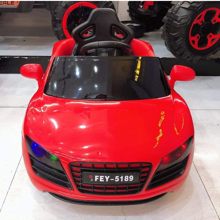 Ô tô điện đồ chơi cho bé AUDI FEY 5189 tự lái và điều khiển xa (Đỏ-Trắng-Hồng)
