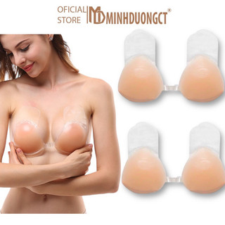 Miếng Dán Ti Kéo Có Nút Cài Định Hình Tạo Khe Nâng Ngực - Áo Dán Ti Silicon Tạo Khe Nâng Ngực [Minhduongct]
