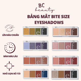 Bảng Mắt 4 Ô e.l.f Bitesize Eyeshadow Palette | Chất Phấn Cực Đỉnh, Lên Màu Cực Chuẩn, Dễ Phối Màu,Bỏ Túi Tiện Lợi