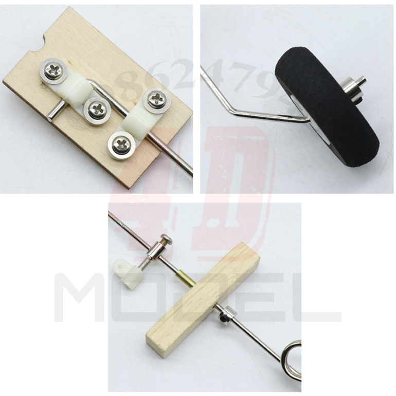 Bộ càng đáp gỗ dùng cho máy bay rc Su27, F22 & các loại mô hình Flat, Scale