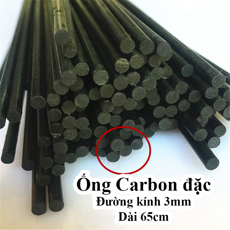 Thanh carbon 3mm, 5mm dùng gia cố cánh máy bay rc Su27, F22