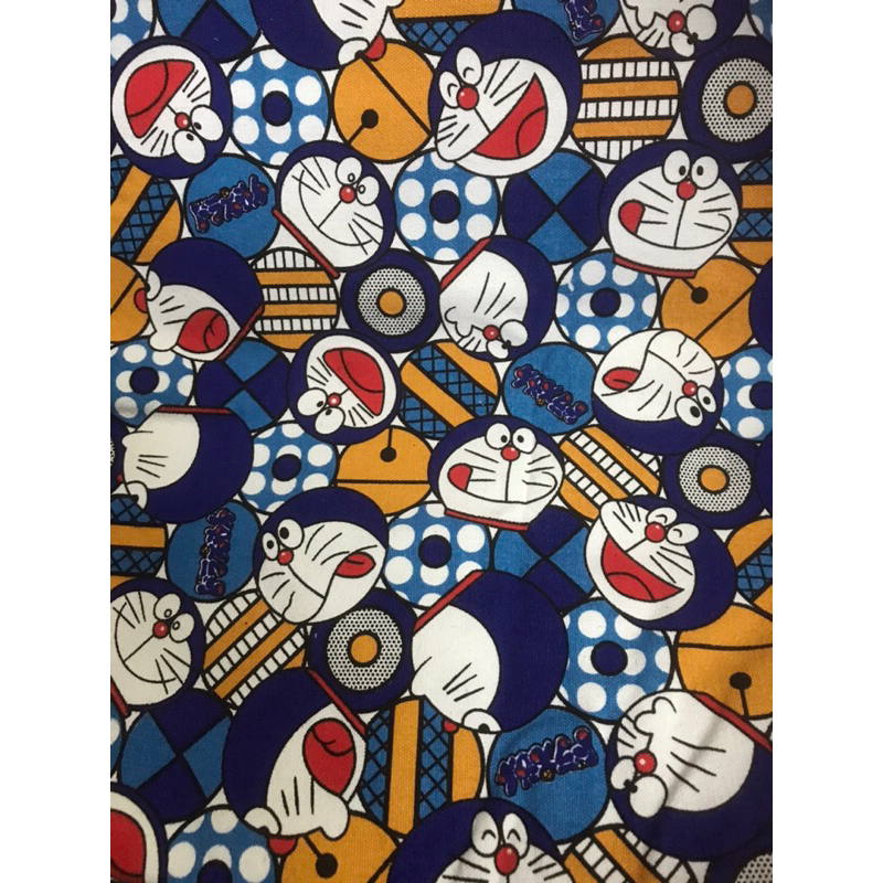 Vải bố, vải canvas các hình kute siêu xinh, vải dày may túi ví, balo rút