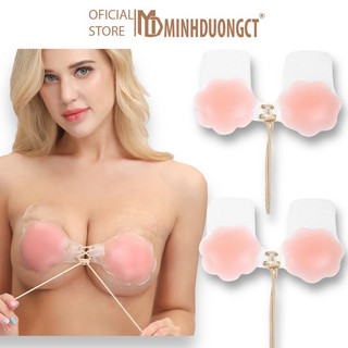 Miếng Dán Đầu Ti Silicon Dây Rút Siêu Dính Siêu Tiện Lợi Nâng Ngực Tạo Khe Siêu Đỉnh