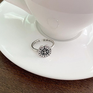 Nhẫn unisex Chrome Heart logo bạc free size fullbox - Chrome Heart Store