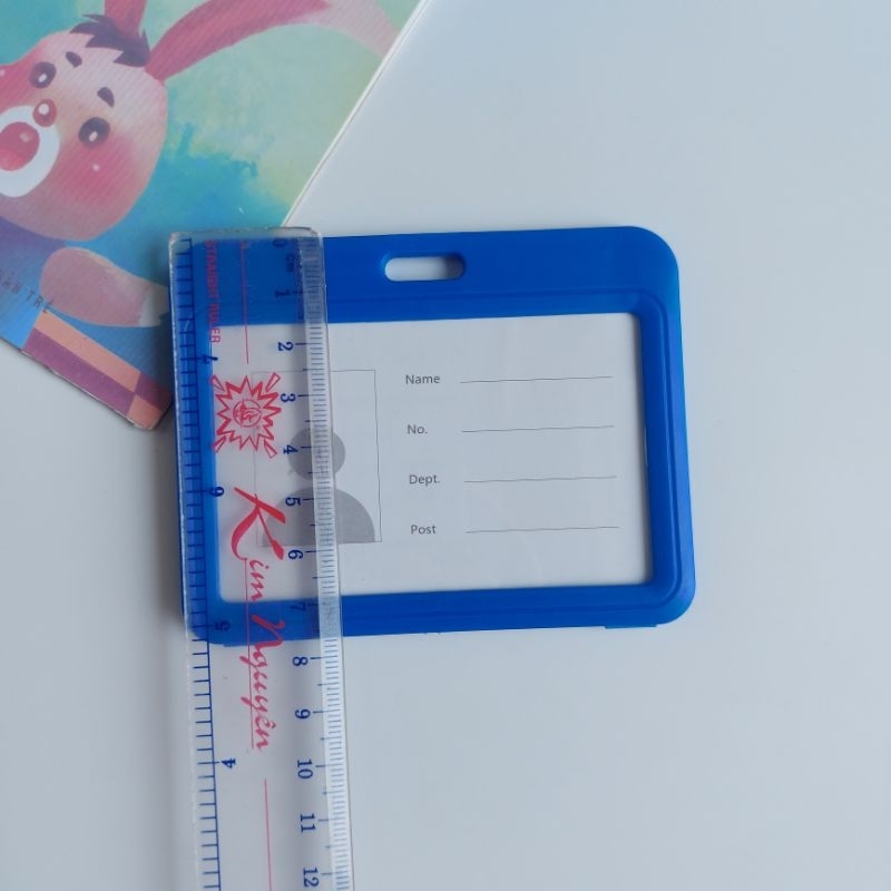 Thẻ đeo bảng tên nhân viên 2 mặt trong suốt, bao đựng thẻ học sinh nhiều màu kích thước 8 x 10 cm