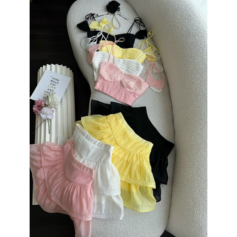 Đầm xoè ngắn mini trên gối dễ thương TRIPBLE T DRESS - Free size - MS64V