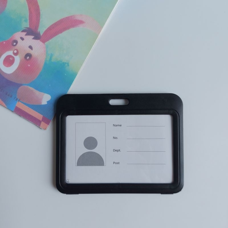 Thẻ đeo bảng tên nhân viên 2 mặt trong suốt, bao đựng thẻ học sinh nhiều màu kích thước 8 x 10 cm