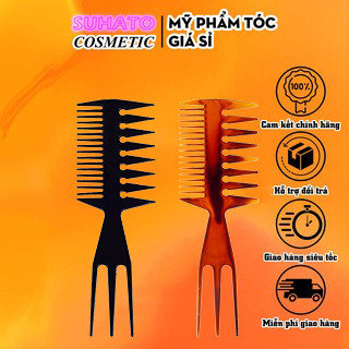 Lược chải tóc Trifecta 3 mặt chải tạo kiểu tóc nam nữ