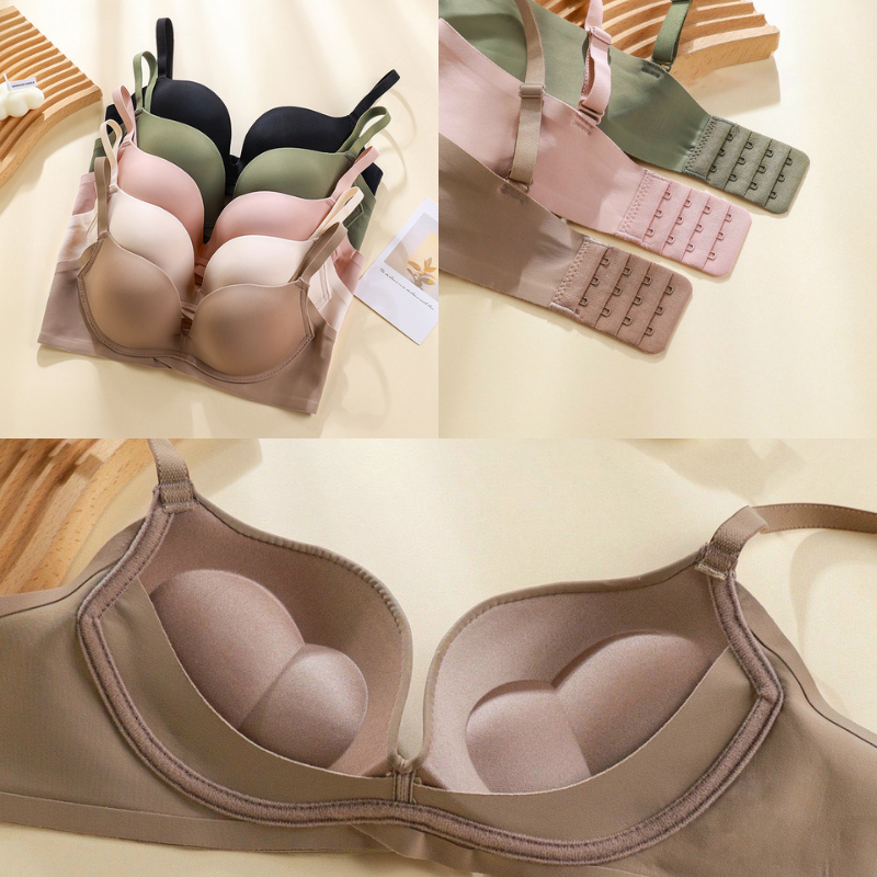 Áo Lót Nữ - Áo Ngực Không Gọng Đệm Tim 4cm Ôm Nâng Ngực Yếm Chống Chảy Xệ Chất Liệu Su Mềm Mát Thấm Hút Mồ Hôi MINA 7278