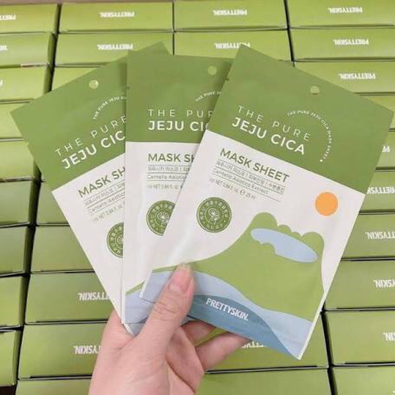 MẶT NẠ RAU MÁ PRETTYSKIN JEJU CICA