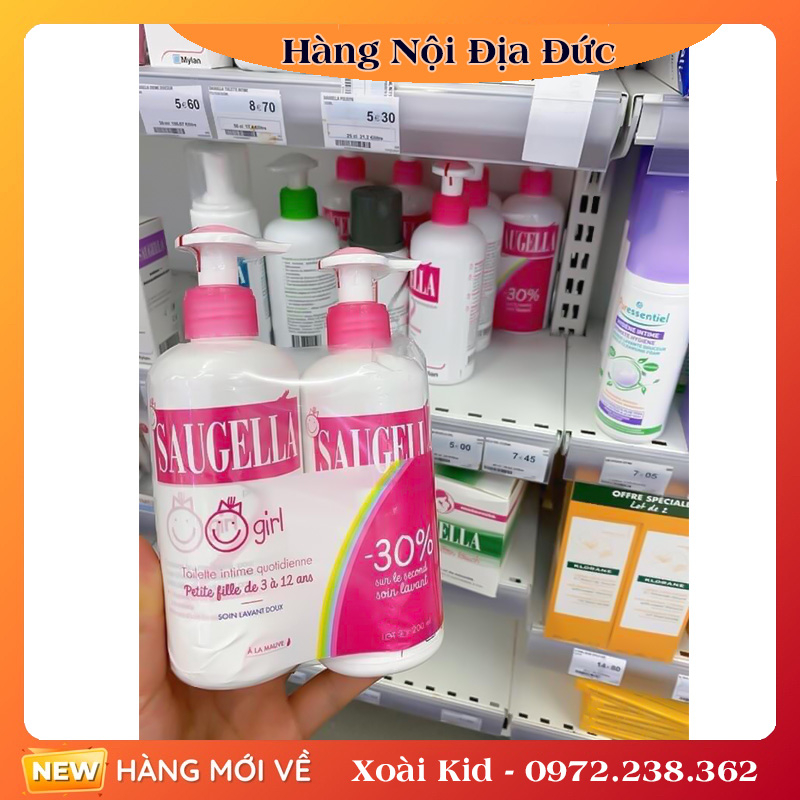 [DATE MỚI NHẤT] Dung dịch vệ sinh cho bé gái từ 3 - 12 tuổi SAUGELLA