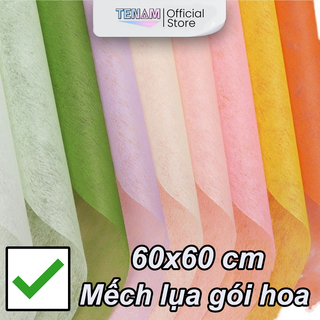 Giấy mếch lụa dùng để gói hoa - gói quà - trang trí handmade đủ màu sắc khổ 60cm*60cm