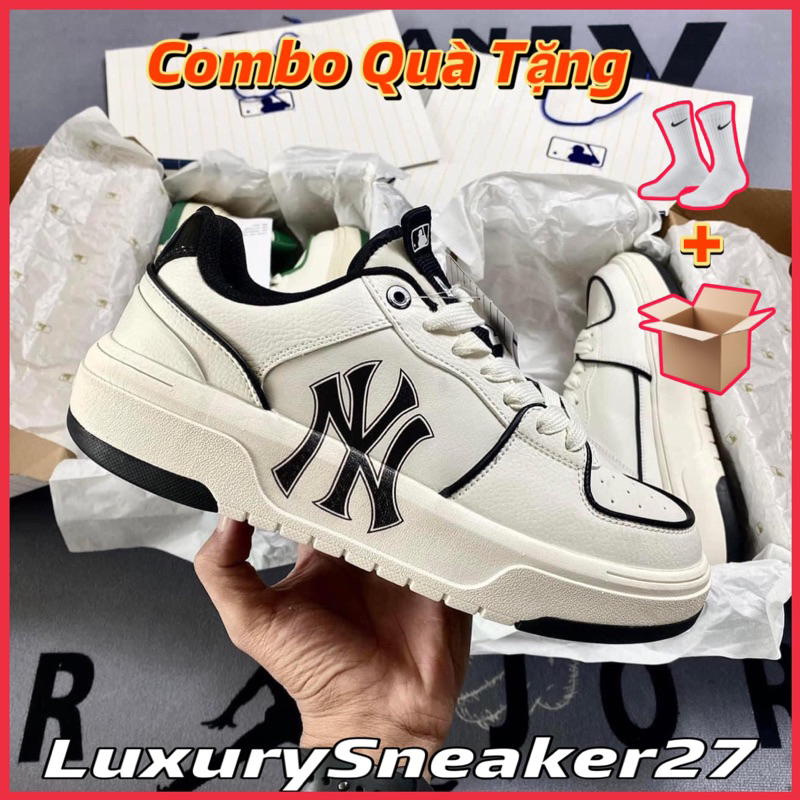 Giày MLB Chunky Liner New York Yankees 2 Màu Bản Chuẩn In Nét Cao Cấp Nhất
