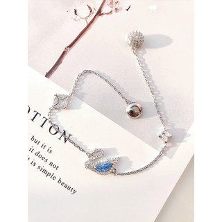 Lắc thiên nga dazzling xanh Swarovski hot hit 💙