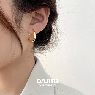 Khuyên tai, bông tai nữ The Moon mạ vàng 14k Danhi.accessories