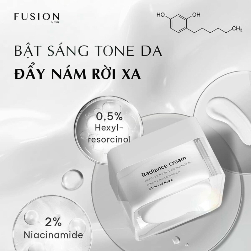 Kem Dưỡng Fusion Radiance Cream Giảm Nám 50ml - Tic Medical Skincare