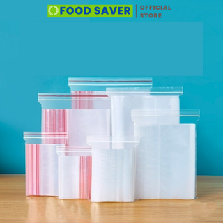 1kg túi zip chỉ đỏ loại dày, Túi zipper chỉ đỏ túi zip mini đủ size
