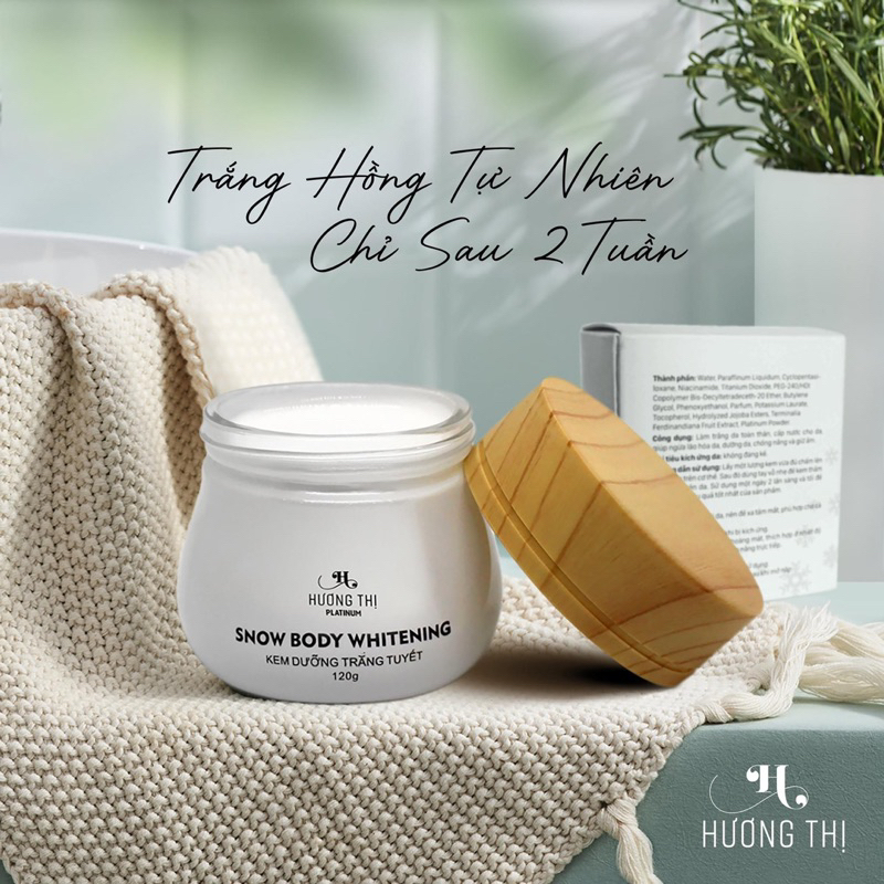 Hương Thị Kem Body Tuyết 120ml tặng son