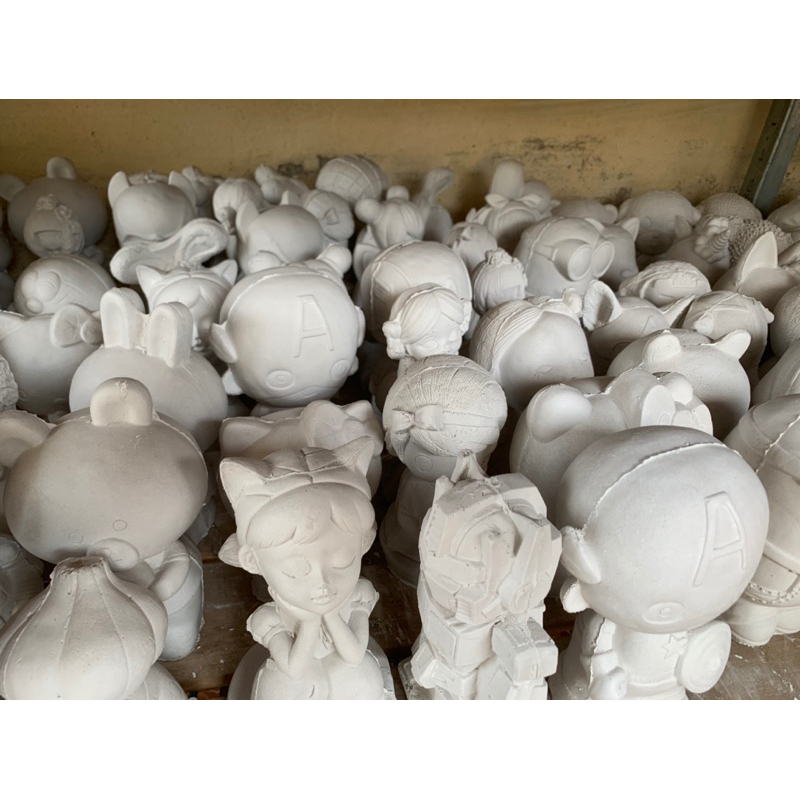 Tượng tô màu cho bé 50 mẫu tượng thạch cao