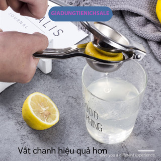 Dụng Cụ Vắt Chanh Inox (Kẹp Vắt Chanh) Dụng Cụ Ép Chanh Không Gỉ Trái Cây Cầm Tay Nhỏ Gọn Tiện Lợi
