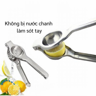 Dụng Cụ Vắt Chanh Inox (Kẹp Vắt Chanh) Dụng Cụ Ép Chanh Không Gỉ Trái Cây Cầm Tay Nhỏ Gọn Tiện Lợi