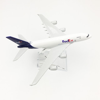 Mô hình máy bay FedEx 14cm(Mô hình máy bay+ đế trưng bày)
