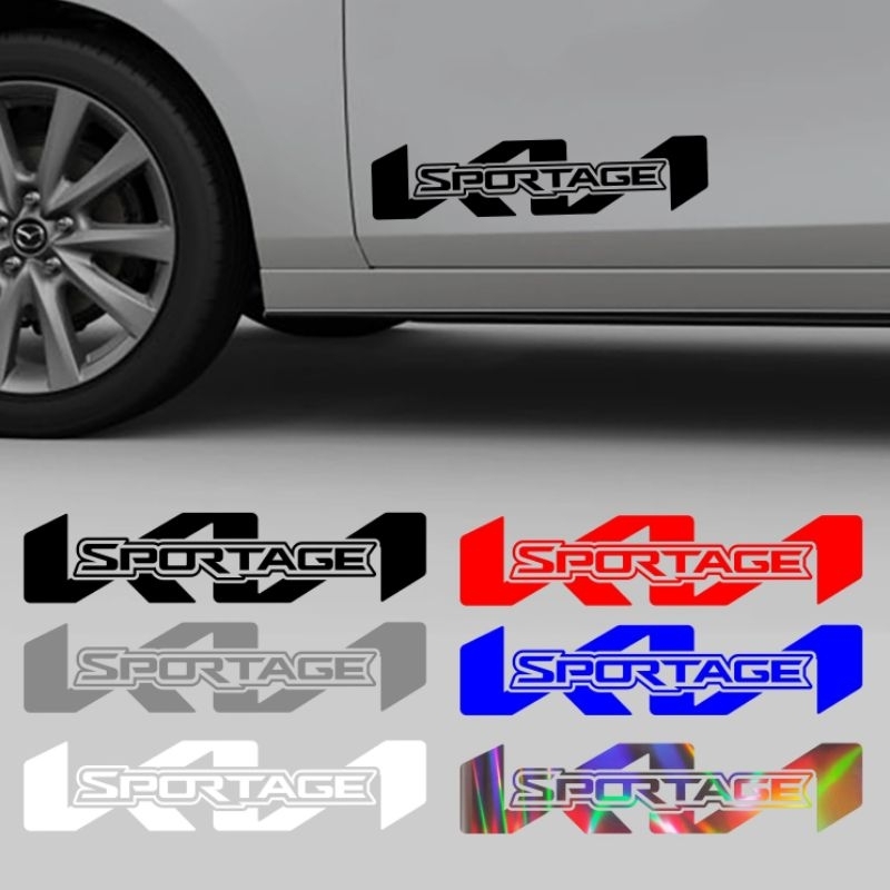 1 BỘ TEM DECAL KIA SPORTAGE TRANG TRÍ DÁN XE ÔTÔ KIA PHONG CÁCH CỰC CHẤT