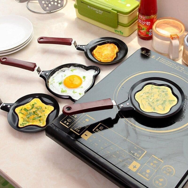 CHẢO CHIÊN TRỨNG CHỐNG DÍNH MINI NHIỀU HÌNH,CHẢO RÁN TRỨNG HÌNH THÚ