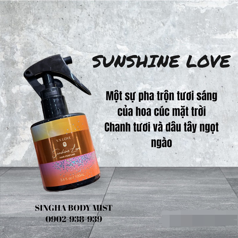 Xịt thơm tóc Vv Love